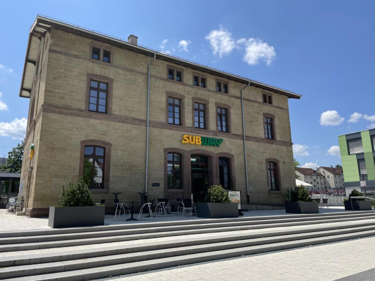 Hotel-Am-Bahnhof Stuttgart-Ditzingen Eksteriør billede